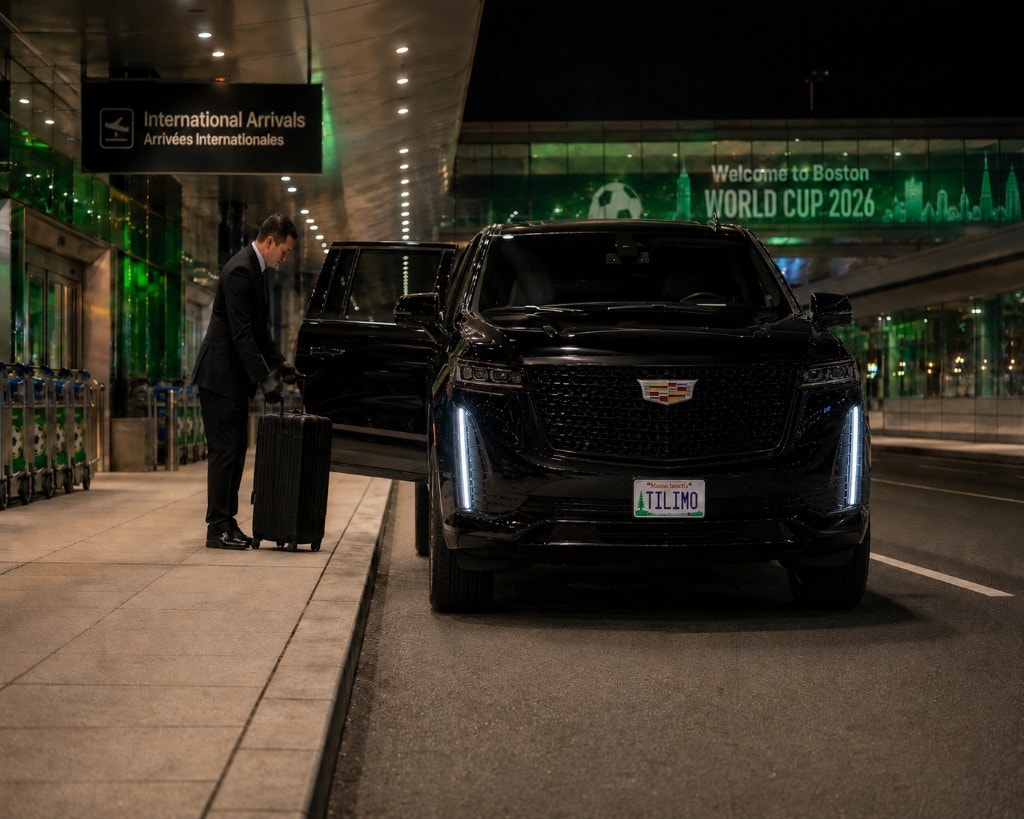 TiLimousine airport chauffeur service for World Cup 2026 Logan, EWR, JFK, and LGA arrivals