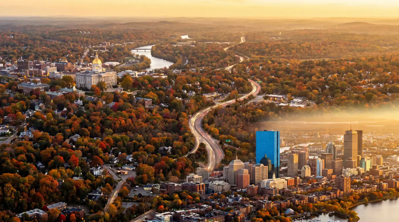 Boston to Concord, New Hampshire - Private Car Service - TiLimousine private car service