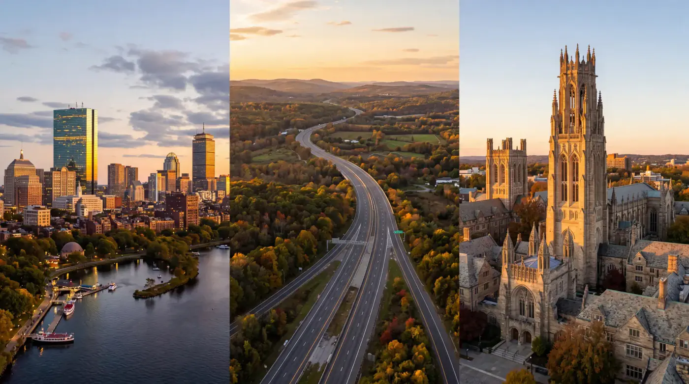 Boston to New Haven, Connecticut - Private Car Service - TiLimousine private car service