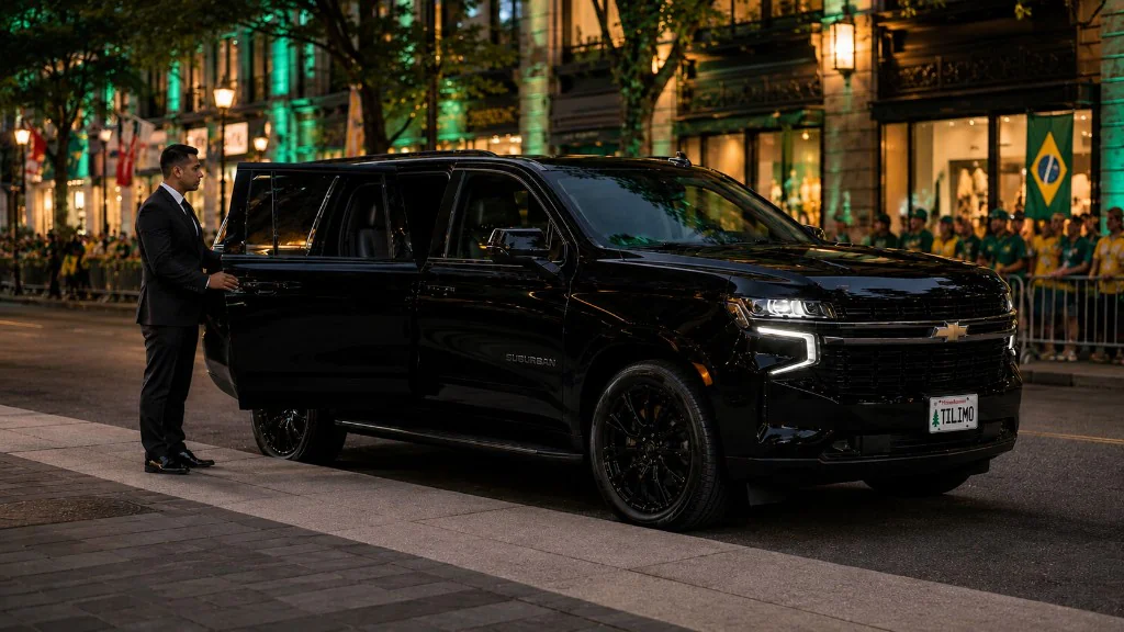 TiLimousine hourly chauffeur service for the World Cup 2026 Final at MetLife Stadium