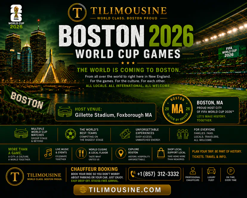 TiLimousine World Cup 2026 Boston chauffeur service — Gillette Stadium